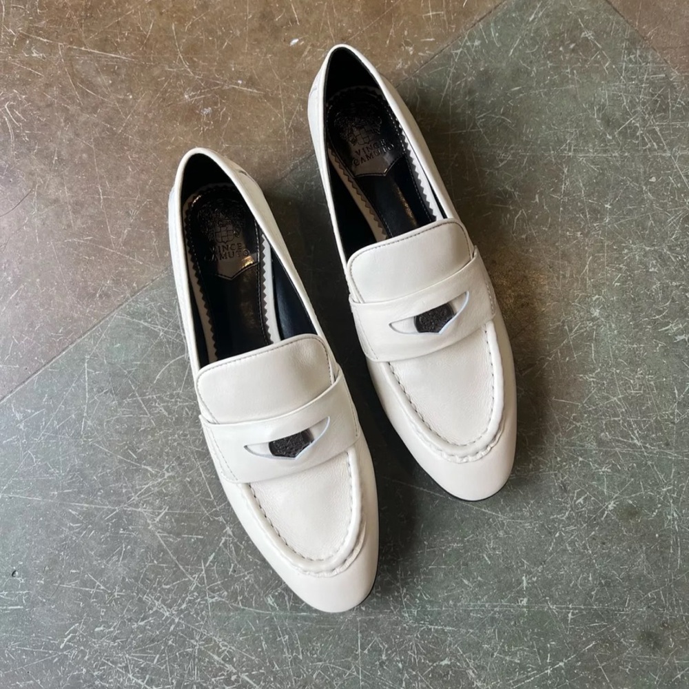 Vince camuto suede parama penny loafers